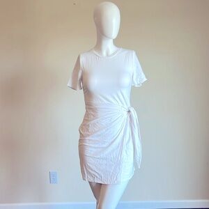 A NEW DAY Elegant White Wrap Dress .